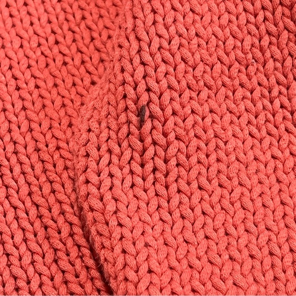 Treasure & Bond Coral Nantucket Red Cableknit Knit Fall Pullover Sweater Size S - Picture 14 of 14